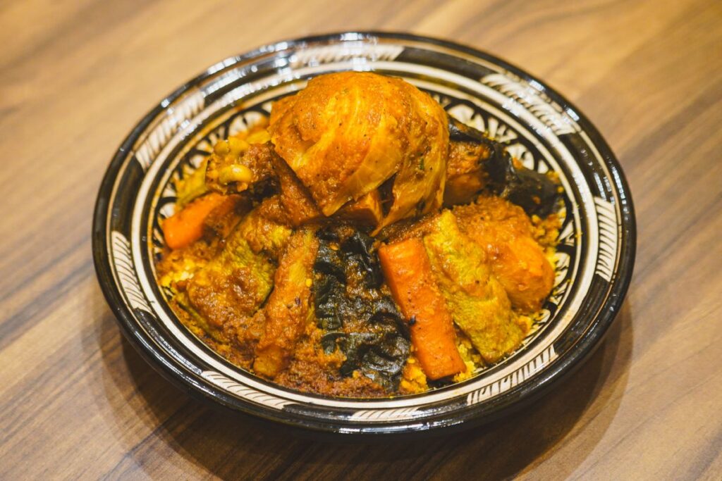 Couscous marocain aux sept legumes et poulet