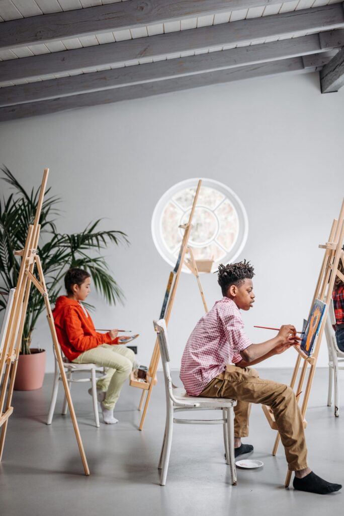 Atelier de peinture (illustration)