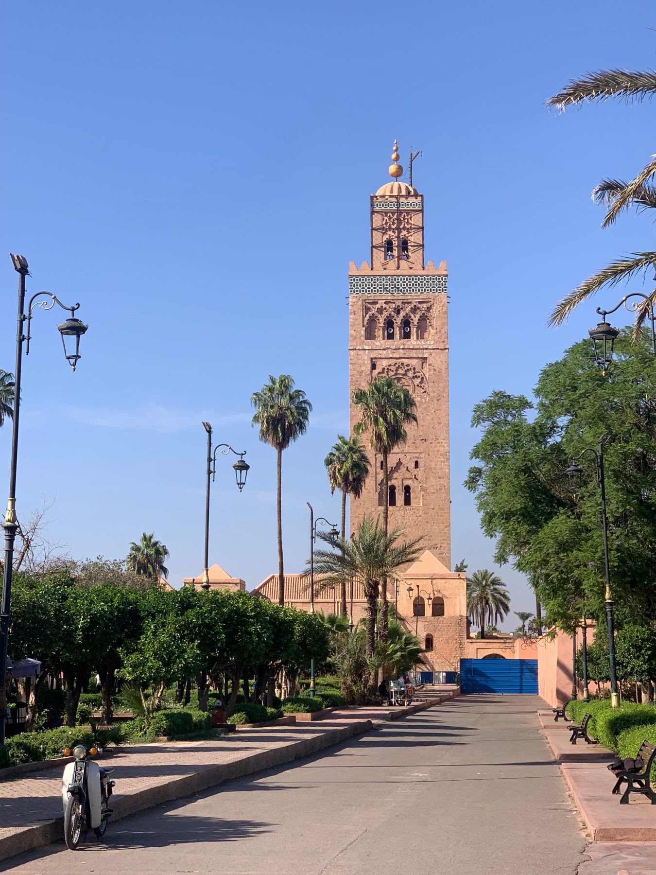 Le minaret de la Koutoubia, repère visuel de toute la ville